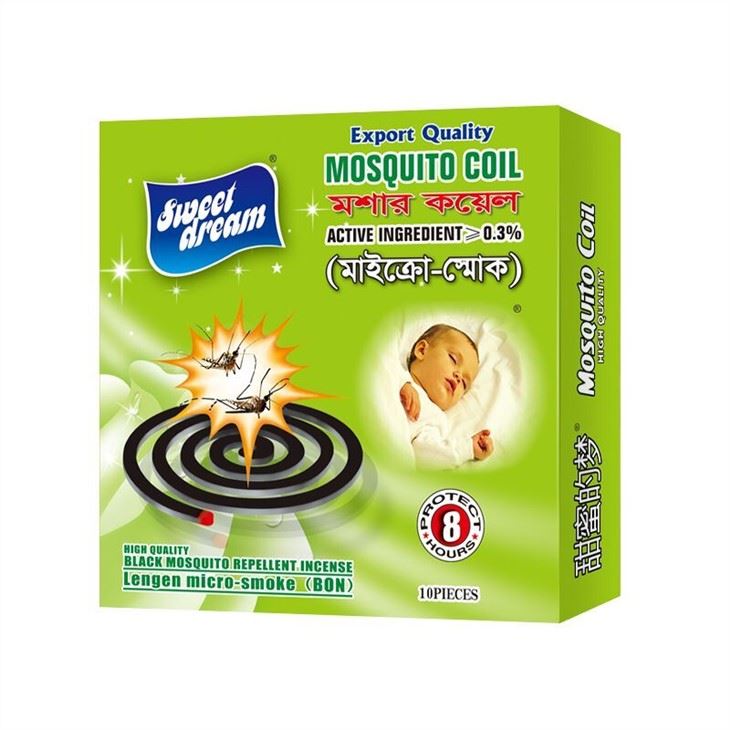 Sweet Dream 125MM Microsmoke Black Mosquito Incense Repellent Coil